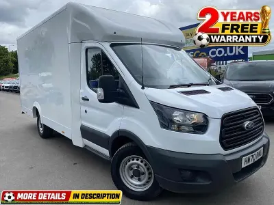 Used Ford Transit 130 HP (95 kW) 2020 White Cabriolet