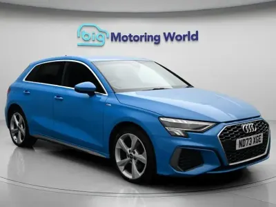 Used Audi A3 Sportback S-Line 204 HP (150 kW) 2023 Blue Hatchback