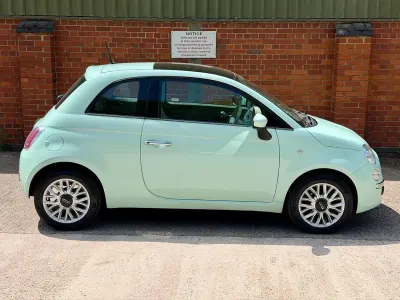Used Fiat 500 Lounge 69 HP (50 kW) 2014 Green Hatchback