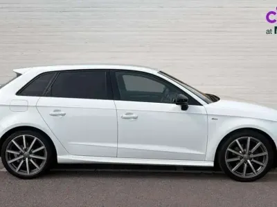 Used Audi A3 Black Edition 116 HP (85 kW) 2020 White Sedan