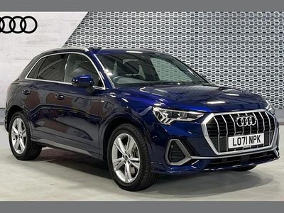 Begagnad Audi Q3 S-Line 241 HK (177 kW) 2022 Blå SUV