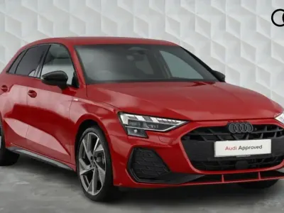 New Audi A3 Sportback Black Edition 2026 Red Hatchback