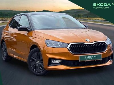 Used Skoda Fabia Colour Edition 94 HP (69 kW) 2022 Phoenix orange metallic black magic pearl effect Hatchback