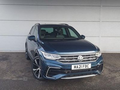 Blue Used 2021 VW Tiguan R-line SUV | £26,495 (Fair price)