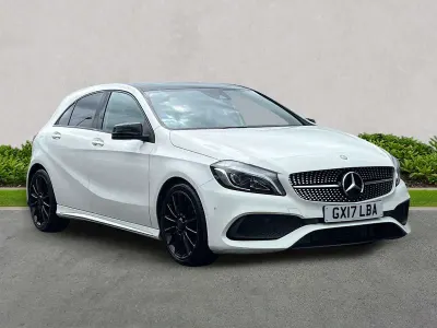 Used Mercedes A180 AMG Line Premium Plus 2017 White Hatchback