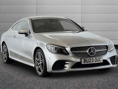 Used Mercedes C220 AMG line 194 HP (142 kW) 2023 High tech silver Coupe