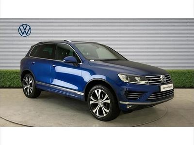 Used VW Touareg R-line 262 HP (192 kW) 2016 Blue SUV
