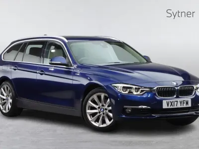 Used BMW 320 Luxury Line 181 HP (133 kW) 2017 Blue Estate