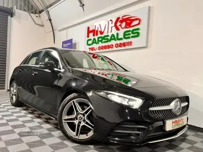 Used Mercedes A180 AMG line 116 HP (85 kW) 2018 Black Hatchback
