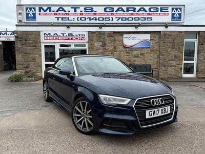 Blue Used 2017 Audi A3 Cabriolet S-Line Cabriolet | £9,695 (Super price)