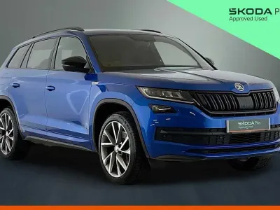 Used Skoda Kodiaq SportLine 150 HP (110 kW) 2021 Blue SUV