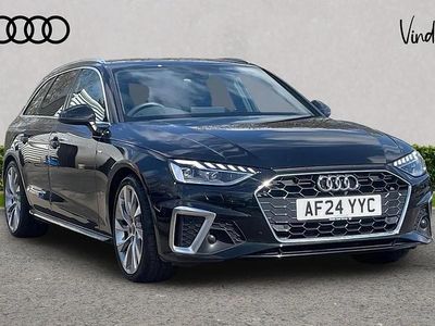 Used Audi A4 S-Line 200 HP (147 kW) 2024 Black Estate