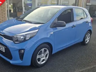 Begagnad Kia Picanto 66 HK (48 kW) 2022 Blå Halvkombi