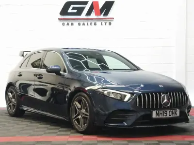 Used Mercedes A200 AMG line 2019 Blue Hatchback