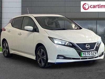Begagnad Nissan Leaf N-TEC 160 kW (218 HK) 2020 Vit Halvkombi
