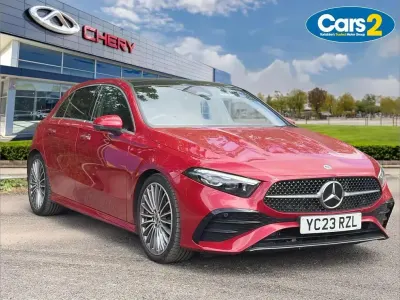 Used Mercedes A180 AMG Line Premium Plus 134 HP (98 kW) 2023 Red Hatchback