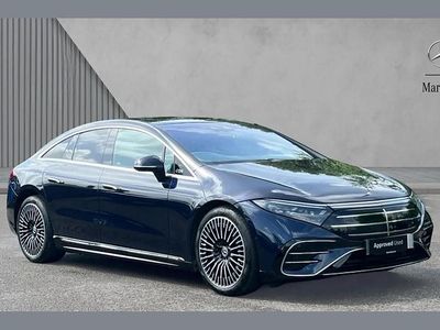 Begagnad Mercedes EQS450+ AMG Line Premium Plus 264 kW (360 HK) 2025 Blå Sedan