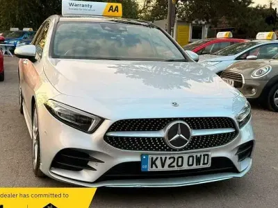 Used Mercedes A180 AMG line 116 HP (85 kW) 2020 Silver Hatchback