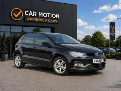 Used VW Polo Match 75 HP (55 kW) 2016 Black Hatchback