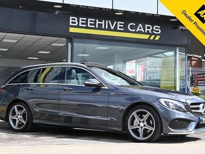 Begagnad Mercedes C220 AMG Line Premium 2014 Grå Kombi