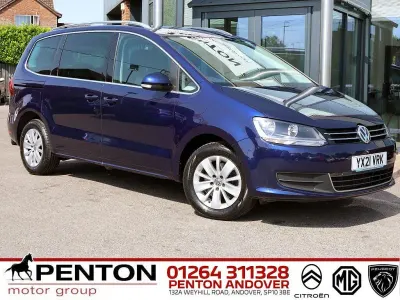Used VW Sharan SE 150 HP (110 kW) 2021 Blue MPV