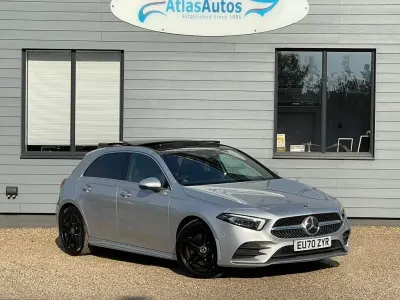 Used Mercedes A250 AMG Line Premium Plus 224 HP (164 kW) 2020 Silver Hatchback