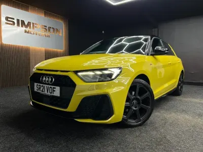 Used Audi A1 Sportback Black Edition 150 HP (110 kW) 2021 Yellow Hatchback