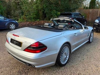Begagnad Mercedes SL55 AMG AMG 500 HK (367 kW) 2003 Silver Cab