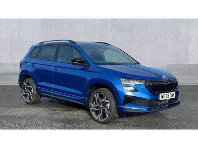 Race blue metallic Used 2025 Skoda Karoq SportLine SUV | £32,980 (Expensive)