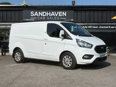 Used Ford Transit Custom Limited 130 HP (95 kW) 2021 White Van