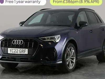 Used Audi Q3 Black Edition 150 HP (110 kW) 2022 Blue SUV