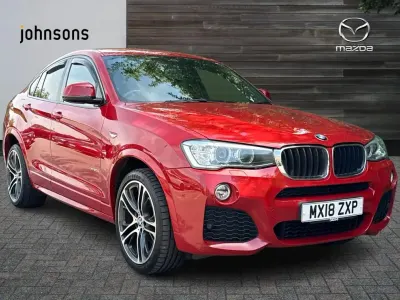 Used BMW X4 M Sport 187 HP (137 kW) 2018 Red SUV