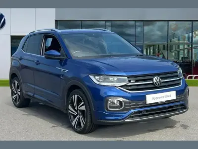 Used VW T-Cross R-line 110 HP (80 kW) 2022 Reef blue metallic SUV