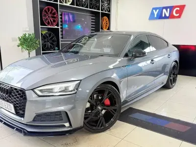 Usado Audi A5 Sportback S-Line 252 CV (185 kW) 2018 Gris Utilitario