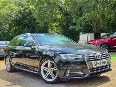 Used Audi A4 S-Line 150 HP (110 kW) 2017 Black Estate