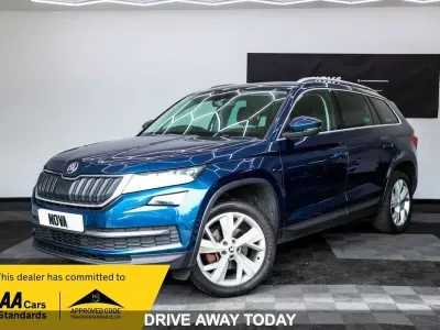 Used Skoda Kodiaq 150 HP (110 kW) 2018 Blue SUV