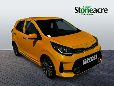 Used Kia Picanto GT-Line S 99 HP (72 kW) 2023 Yellow Hatchback