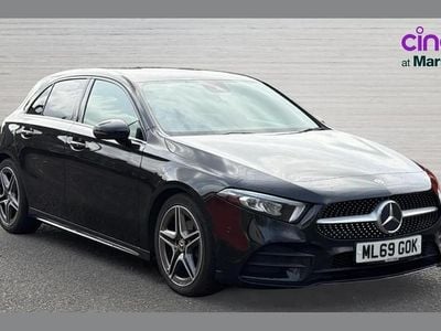 Used Mercedes A200 AMG Line Premium 150 HP (110 kW) 2019 Black Hatchback