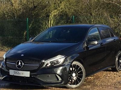 Used Mercedes A200 AMG Line Premium 136 HP (100 kW) 2016 Black Hatchback