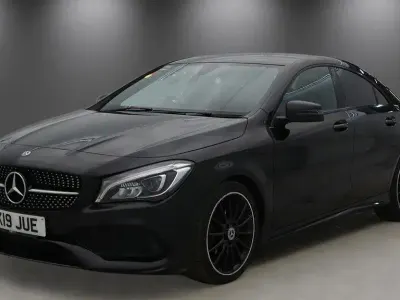 Used Mercedes CLA200 AMG line 156 HP (114 kW) 2019 Black Coupe