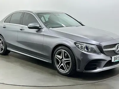 Used Mercedes C200 AMG line 184 HP (135 kW) 2019 Grey Sedan
