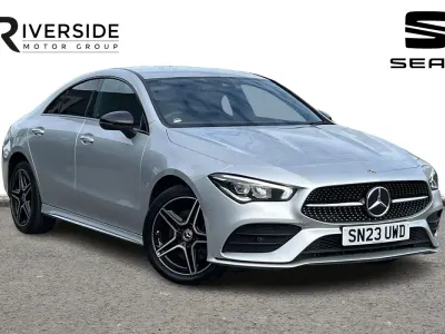 Used Mercedes CLA250e AMG line 218 HP (160 kW) 2023 Iridium silver Sedan