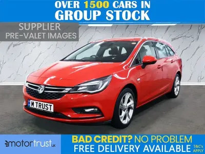 Used Vauxhall Astra SRi 150 HP (110 kW) 2019 Red Estate