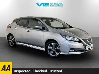 Silver Used 2021 Nissan Leaf Tekna Hatchback | £8,995 (Fair price)
