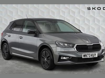 Used Skoda Fabia Colour Edition 94 HP (69 kW) 2023 Graphite grey metallic body / black magic pearl effect roof Hatchback