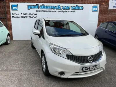 Used Nissan Note Acenta Premium 90 HP (66 kW) 2014 White Hatchback
