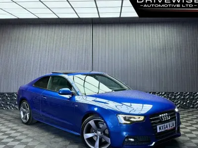 Used Audi A5 Black Edition 245 HP (180 kW) 2014 Blue Coupe