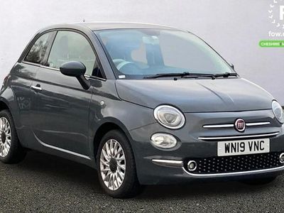 Grey Used 2019 Fiat 500 Lounge Hatchback | £8,199 (Fair price)