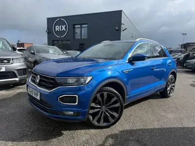 Usado VW T-Roc R-line 150 HP (110 kW) 2019 Azul SUV