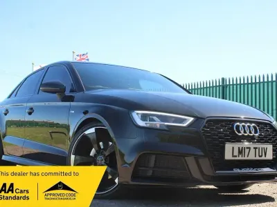 Used Audi A3 Black Edition 190 HP (139 kW) 2017 Black Sedan
